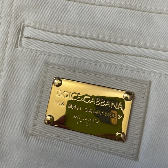 Dolce & Gabbana Straight Leg White Jeans size 36 - Picture 7 of 7
